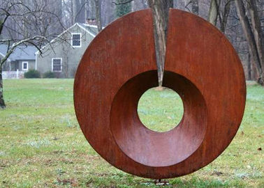 Giá tốt. Điêu khắc thép Rusty Monumental Corten, Điêu khắc vườn kim loại trừu tượng trực tuyến