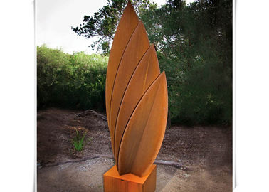 Giá tốt. Đương đại hàn Corten thép điêu khắc lá hình điêu khắc thép nghệ thuật trực tuyến