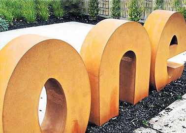 Giá tốt. Phong cách hiện đại Corten thép chữ điêu khắc, nghệ thuật điêu khắc kim loại ngoài trời trực tuyến
