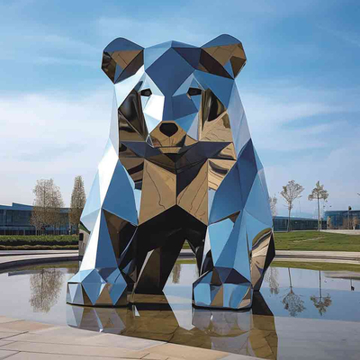 Giá tốt. Trung Quốc điêu khắc trang trí Sculpture Bear được đánh bóng bằng thép không gỉ trực tuyến