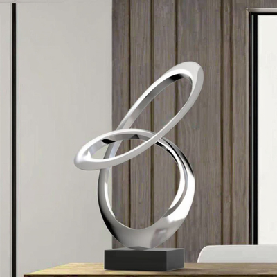 Giá tốt. Kính đương đại Stainless Steel mịn mượt Bức tượng trừu tượng Công nghệ thủ công kim loại hiện đại trực tuyến