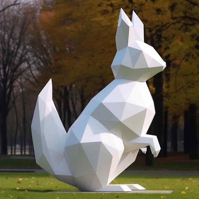 Giá tốt. Thiết kế mới Thỏ Sợi thủy tinh Sculpture nghệ thuật trang trí động vật sơn trực tuyến
