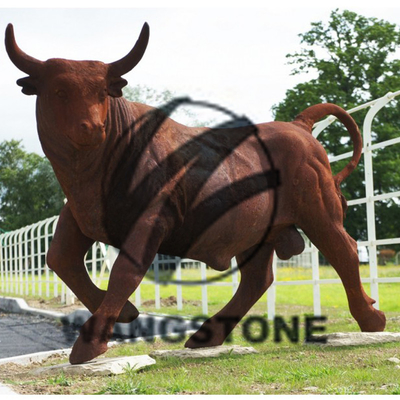 Trang trí ngoài trời hiện đại Rusty Corten Steel Animal Sculpture