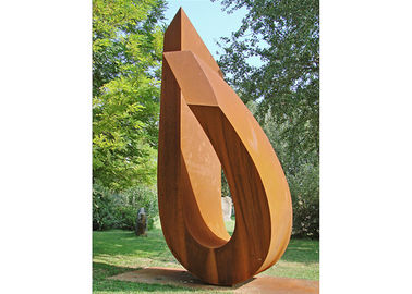 Giá tốt. Thép Corten hiện đại Điêu khắc vườn lớn Kim loại Ăn mòn ngoài trời Ổn định trực tuyến