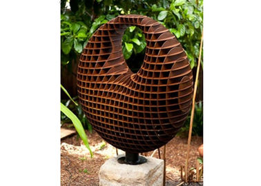 Giá tốt. Trang trí tổ ong Corten thép điêu khắc, điêu khắc vườn kim loại rỉ trực tuyến