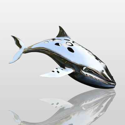 Giá tốt. Customized Hollow-Out Leaping Whale Art Statue, Outdoor Water Feature Centerpiece trực tuyến
