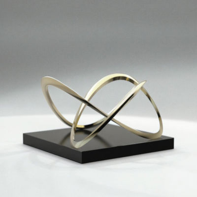 Giá tốt. High-Gloss Golden Intertwined Sculpture - Luxury Interior Art Decoration for Commercial Space trực tuyến