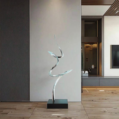 Giá tốt. Mirror Polished Modern Abstract Metal Art Sculpture Elegant Luxury Decor for Interior Spaces trực tuyến