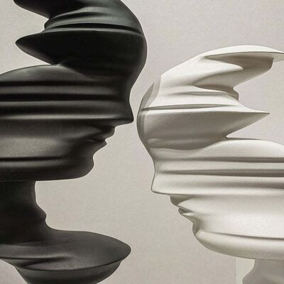 Giá tốt. Custom Decorative  Fiber Glass Sculpture Abstract Life Size Sculpture Metal  Statue trực tuyến