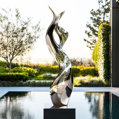 Giá tốt. China Custom Outdoor Modern Stainless Steel Mirror Finish Sculpture trực tuyến