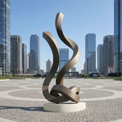 Một ruy băng thép không gỉ được chạm khắc bằng tay, chụp chuyển động bằng kim loại