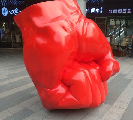 Tự chỉnh trang trí Sculpture Fist Fiberglass Sculpture kích thước thực tế Sculpture Metal Statue Nhà sản xuất / Nhà máy