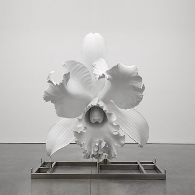 Custom Outdoor Stainless Steel Flower Sculpture for Garden Decoration