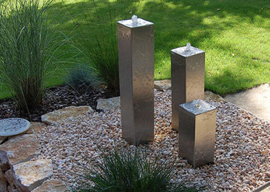 Giá tốt. Đài phun nước hình trụ Cascading Garden tính năng của thép không gỉ trực tuyến