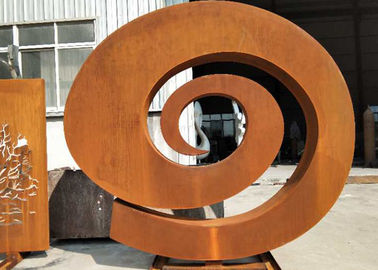 Giá tốt. Vườn kim loại ngoài trời Corten thép điêu khắc Rusty Thiết kế xoắn ốc tự nhiên trực tuyến