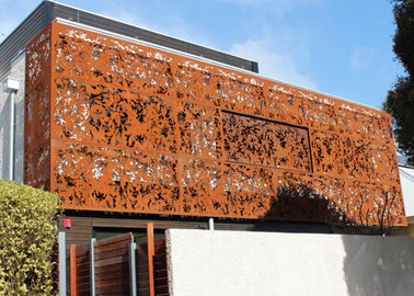 Giá tốt. Laser Cut Corten Steel Panel / Screen Wall Metal Metal Rusty Đương nhiên trực tuyến
