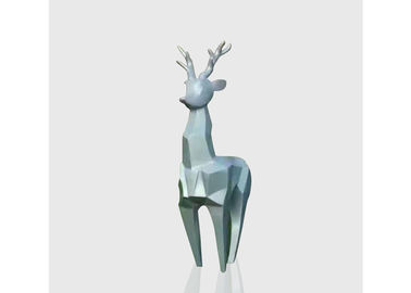 Giá tốt. Cuộc sống hình học nổi tiếng Kích thước điêu khắc Deer Nghệ thuật hiện đại thép không gỉ trực tuyến