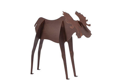 Giá tốt. Kim loại Nghệ thuật Tượng Moose Lớn Tượng Corten Thép Điêu khắc Vườn Động vật Điêu khắc trực tuyến