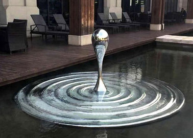 Giá tốt. Tùy chỉnh kích thước nghệ thuật hiện đại thép không gỉ điêu khắc nước thả cho hồ nước trực tuyến