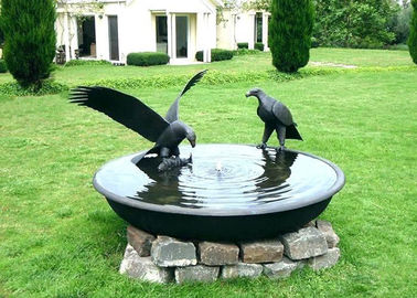 Giá tốt. Antique Eagle Birdbath Bát đồng Vườn điêu khắc trang trí ăn mòn Ổn định trực tuyến