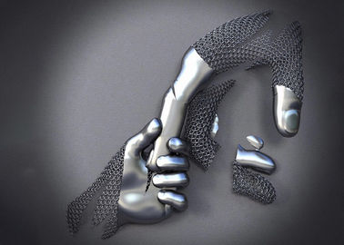 Giá tốt. Thiết kế bàn tay tình yêu Thép không gỉ 3D Kim loại Điêu khắc Tường Matt Kết thúc trực tuyến