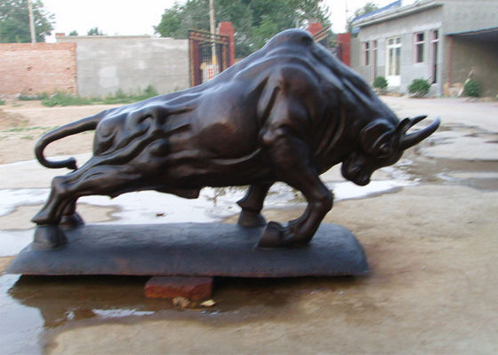 Kích thước tùy chỉnh Cast Metal Antique Bronze Bull Tượng điêu khắc