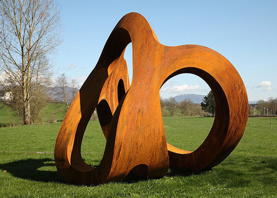 Giá tốt. Tác phẩm điêu khắc cảnh quan vườn bằng thép Rusty Corten ngoài trời trực tuyến