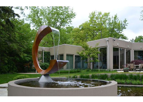 Giá tốt. Tính năng nước vườn thép Corten ngoài trời hiện đại trực tuyến