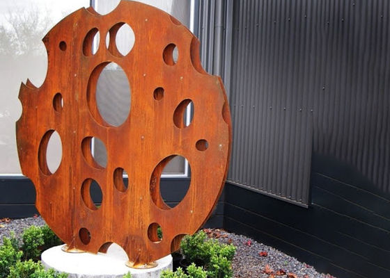 Giá tốt. Tượng trang trí vườn bằng thép Corten cao 200cm trừu tượng trực tuyến