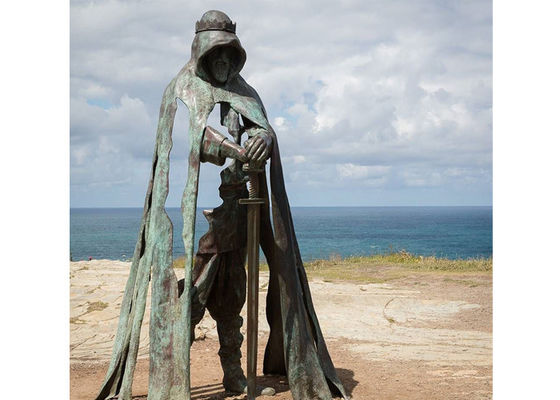 Giá tốt. Life Size Patina Warrior Tác phẩm điêu khắc bằng đồng trừu tượng trực tuyến