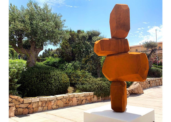 Giá tốt. Tác phẩm điêu khắc vườn kim loại trừu tượng bằng thép Rusty Corten trực tuyến