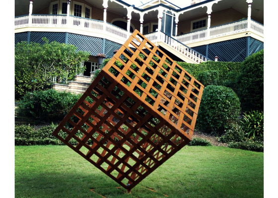 Giá tốt. Tác phẩm điêu khắc hình học bằng thép Corten đương đại Chiều cao 200cm trực tuyến